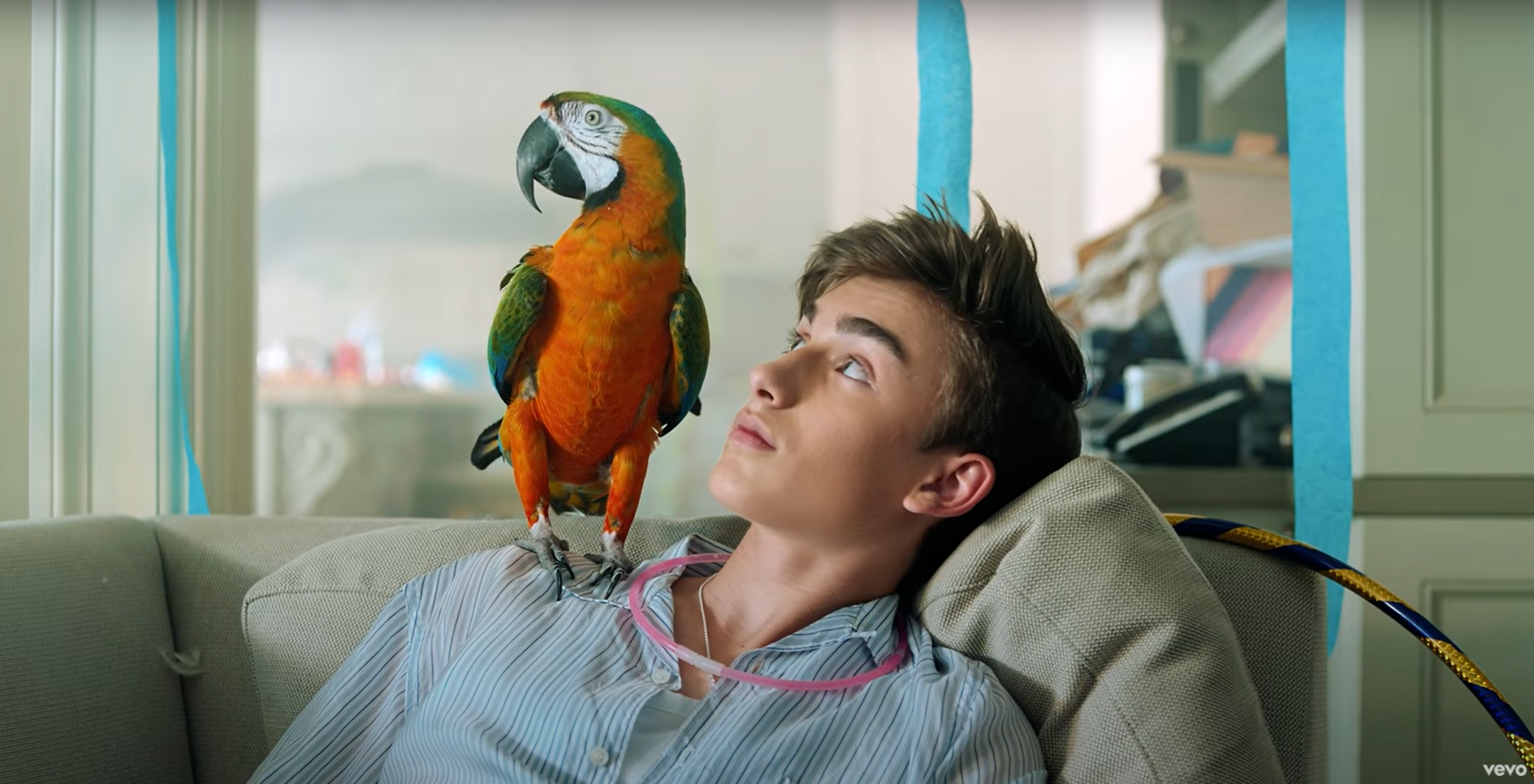 Johnny Orlando All the Parties Video with Bird